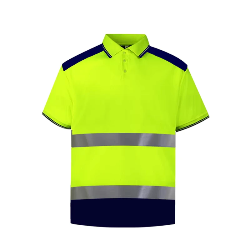 Reflective Safety Workwear Hi Vis Polo T-shirt