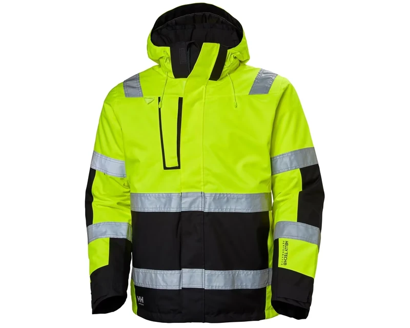 Reflective Safety Workwear High Visibility Warm Men's Winter Safety Uniform Jacket Set