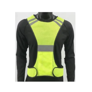 Reflective Sports Mesh Safety Vest with pocket Hi vis running vest