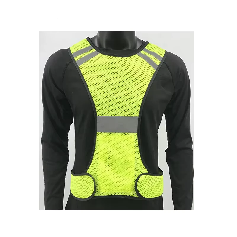 Reflective Sports Mesh Safety Vest with pocket Hi vis running vest