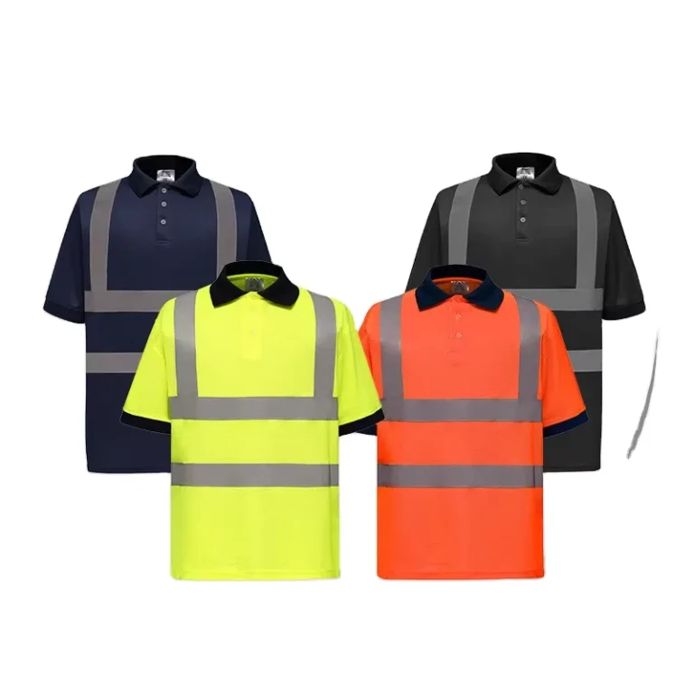 Reflective-Tape-Hi-Vis-High-Visibility-Polo-Shirt-Safety-Security-Work-T-Shirt-Customized-Polo-Work-Shirts