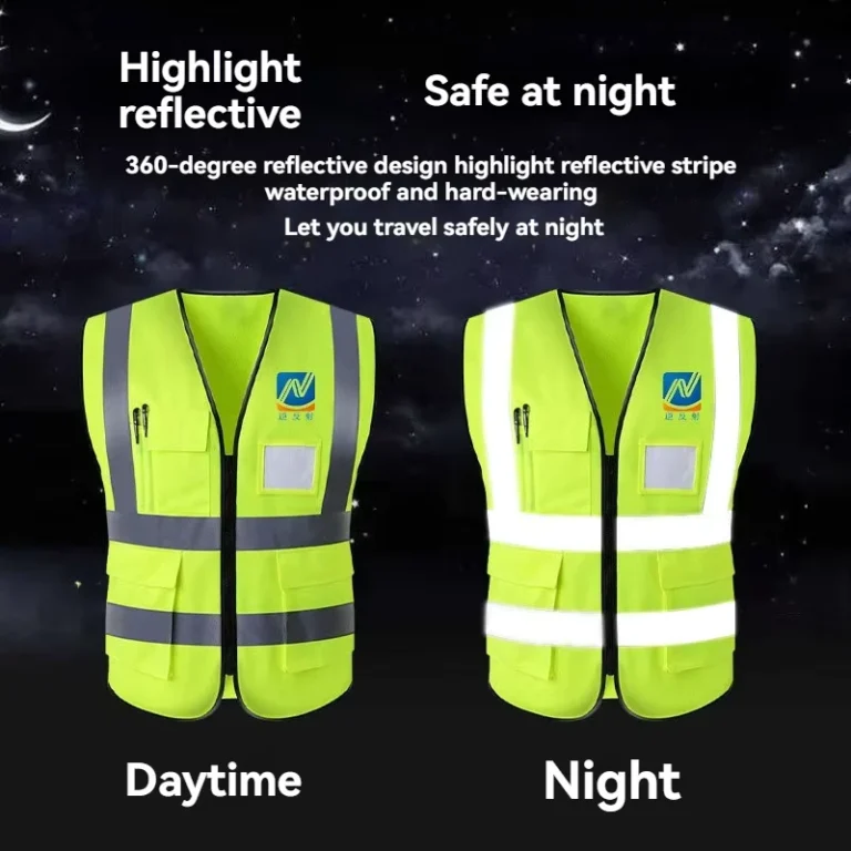 Reflective-Vest-Night-Hi-Vis-Yellow-Security-Work-Breathable-Safety-Clothing-Workwear-Traffic-Construction-Engineer-Jacket