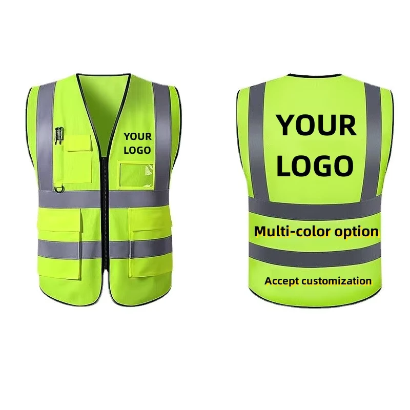 Reflective Vest Safety Vest Jacket Strip Personal Security Construction High Visibility Hi Vis Work Safety Reflective Clothing