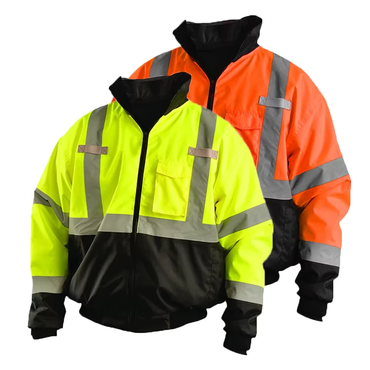 Reflector Jacket Winter Safety Reflective Road Safety HiVis Freezer Jacket