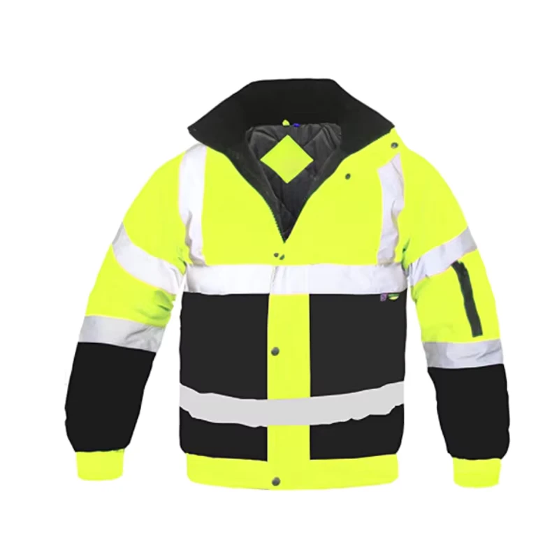 Reflector Jackets Reflective Road Winter Safety Jackets for Construction with Multiple Pockets