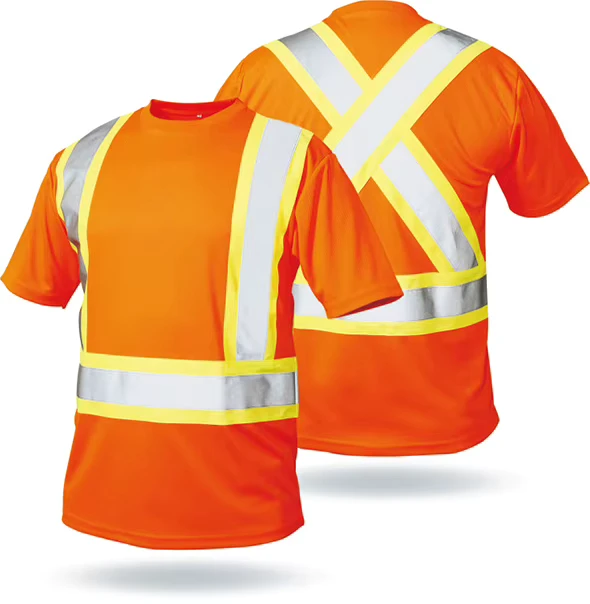 Reflector Tshirts Safety Clothing Hi Vis Traffic Security Construction High Visibility Reflective Safety Shirt