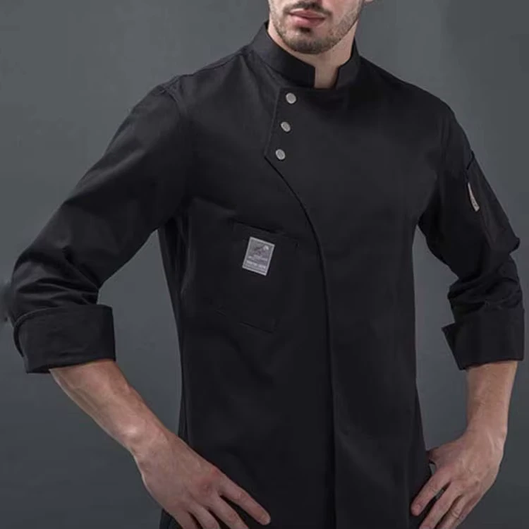Restaurant Kitchen Cooking Chef Coat Work Jackets Professional Uniform Unisex Long Sleeve Chef Clothes Uniform