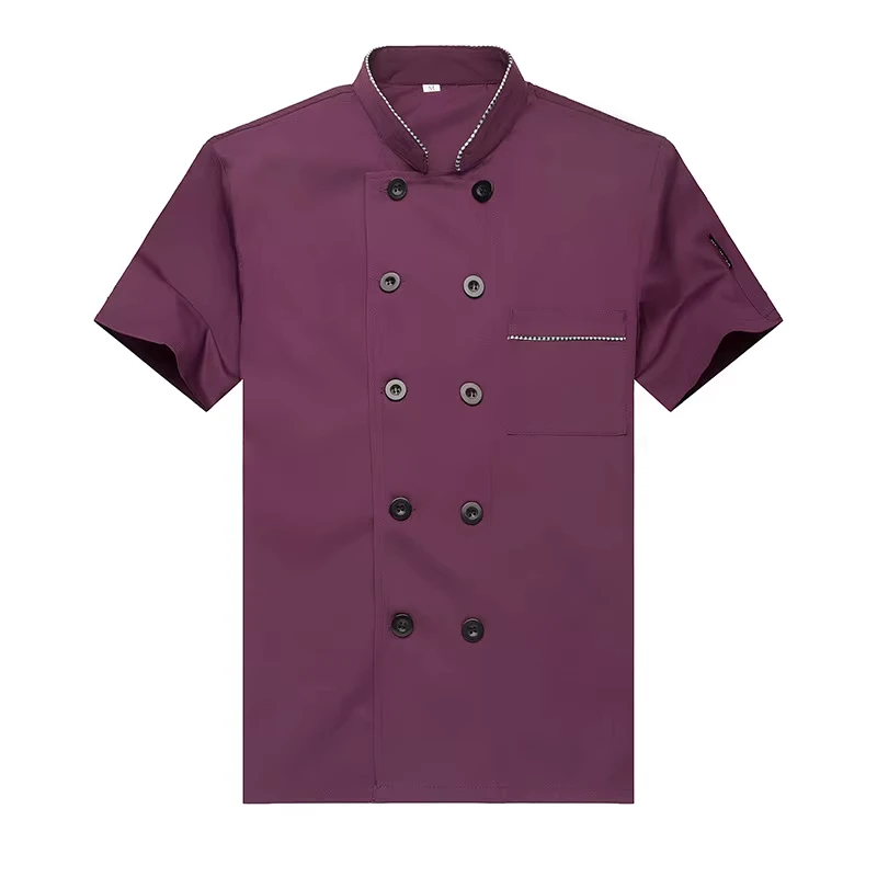 Restaurant Kitchen Cooking Clothes Bar Chef Work Jacket Hotel Waiter Work Clothing Uniform for Men and Women