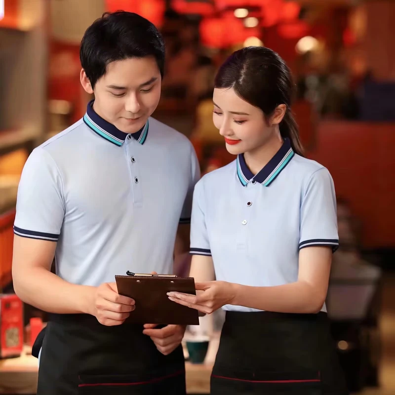 Restaurant Waiter Uniform Office Worker Polos