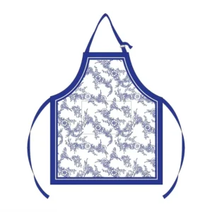 Reusable Eco Friendly Heat Resistant Cotton Printed Sleeveless Non Slip Kitchen Apron Logo Custom Pattern Chef Uniform Unisex