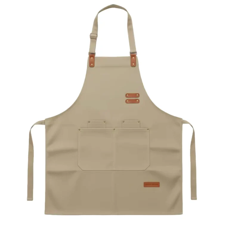 Reusable-Washable-Durable-Canvas-Halter-Waist-Apron-for-Restaurant-Cafe-Chef-Kitchen-Use-with-Custom-Logo-and-Sleeveless-Design