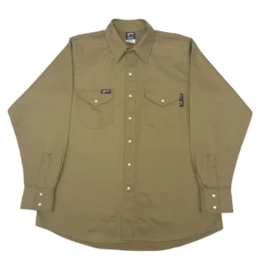 Reusable Washable Long Sleeve NFPA 2112 FR Fire Retardant Modacrylic Blend Heat Resistant 100 150C Clothing Shirts for Safety