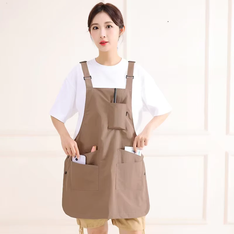 Reversible Taslan Fabric Chef's Apron with Custom Logos