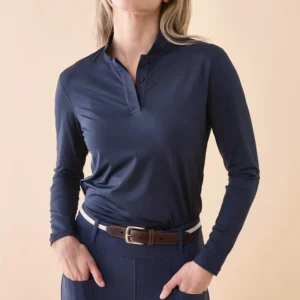 Riding Long Sleeve Anti UV Equestrian Show Shirt Horse Riding Training Competition Apparel Women Golf Polo Shirt