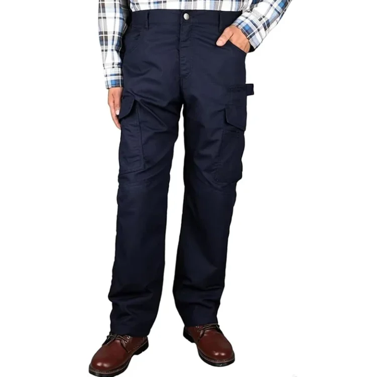 Ripstop-Mens-6oz-Cotton-Flame-Resistant-Water-Oil-Repellent-Safety-Pants-CAT2-Arc-Rating-ATPV-8-Cal-cm-Brass-Zipper-Custom-Logo
