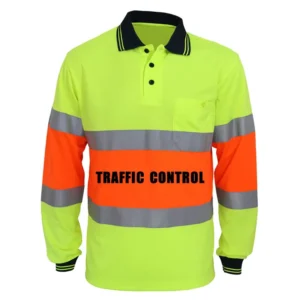 Roadway Traffic Control Hi Vis Polo Shirt