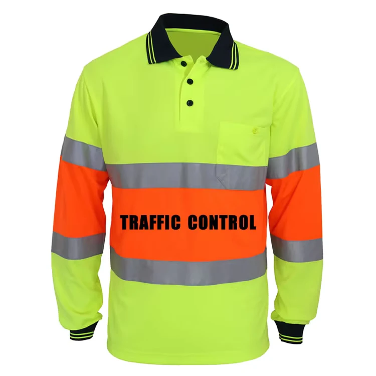 Roadway Traffic Control Hi Vis Polo Shirt