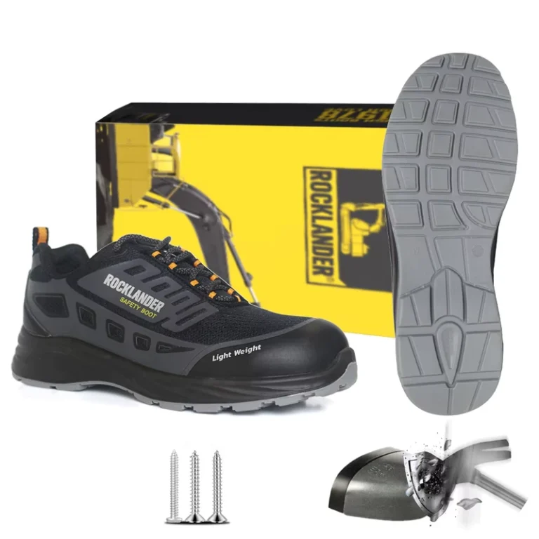Rocklander-S1P-Breathable-Lace-up-Slip-Resistant-Factory-Use-Foot-Protection-Safety-Shoes-PU-Outsole-Composite-Toe-Industrial