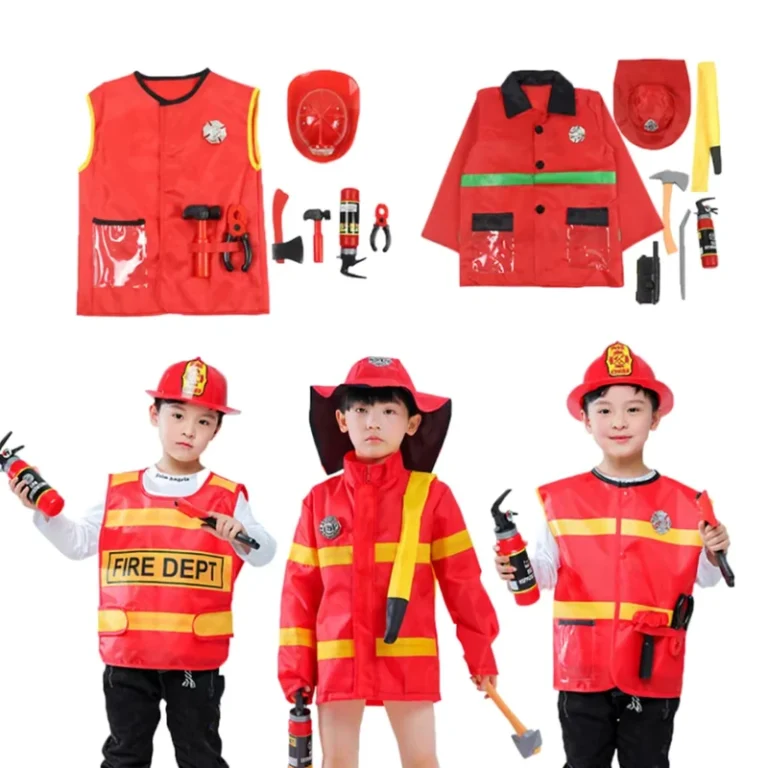 Role-Play-Career-Day-Kids-Occupation-Performance-Boys-Girls-Fireman-Dress-up-Fire-Pretend-Chief-Outfit-Firefighter-Costume