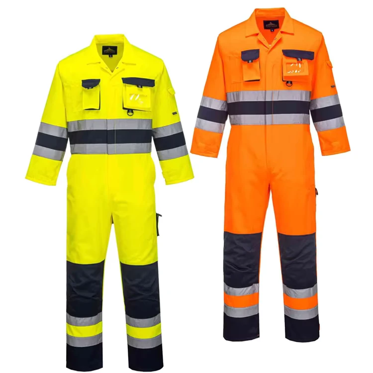 Ropa De Trabajo Fr Clothing Working Clothes Reflective High Vis Workwear Two Piece Coverall