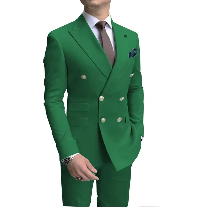 S2252R New Custom Green Design Simple Fashion Professional High end Hot Selling Temperament Suit