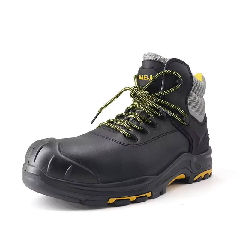 S3 Safety Shoes Steel Toe Cap Anti-Slip Oil-Resistant Work Boots for Industrial Construction