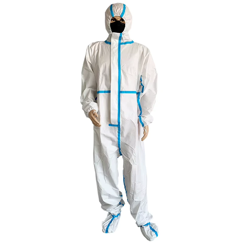 SF Coverall Safety Coverall Suit Boiler Suits Taped Coverall Workwear for Remove Asbestos Type 4B