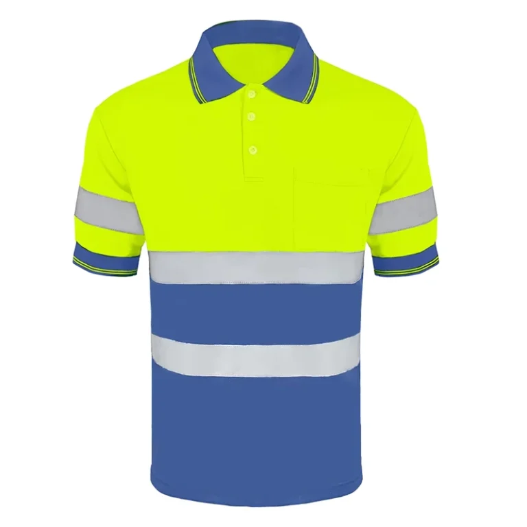 SMASYS-ANSI-Class-1-Customized-Logo-Breathable-Safety-Polo-Shirt-with-High-Reflective-Tape-Hi-Vis-Bird-Eye-Design-Low-MOQ