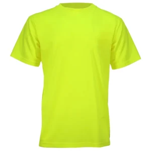 SMASYS Promotion Hivi Dry Fit Short Sleeve Safety Shirt High Quality Breathable Bird Eye Fabric Solid Safety T Shirts