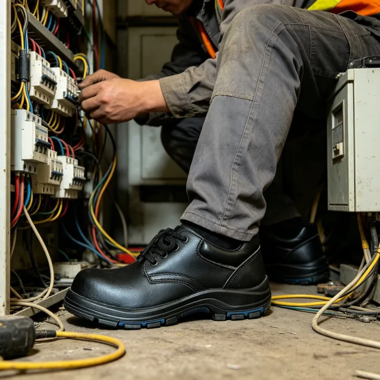 SOLID-STONE-CE-Lace-up-Safety-Shoes-Anti-Static-Steel-Toe-Breathable-Dustproof-Waterproof-Industrial-Footwear-Electronic-Factory
