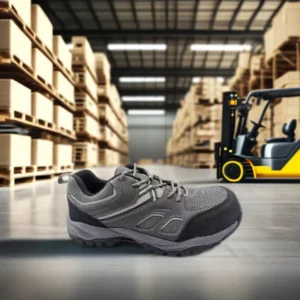 SOLID STONE Durable Lightweight Toe Breathable Anti Static ESD Comfortable Low Cut Lace up Unisex Steel Safety Construction