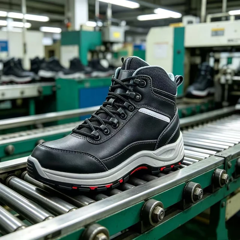 SOLID STONE Winter Safety Shoes Plush Cold Resistant Anti Puncture Hard wearing Shoes for Cold Area Supermarket