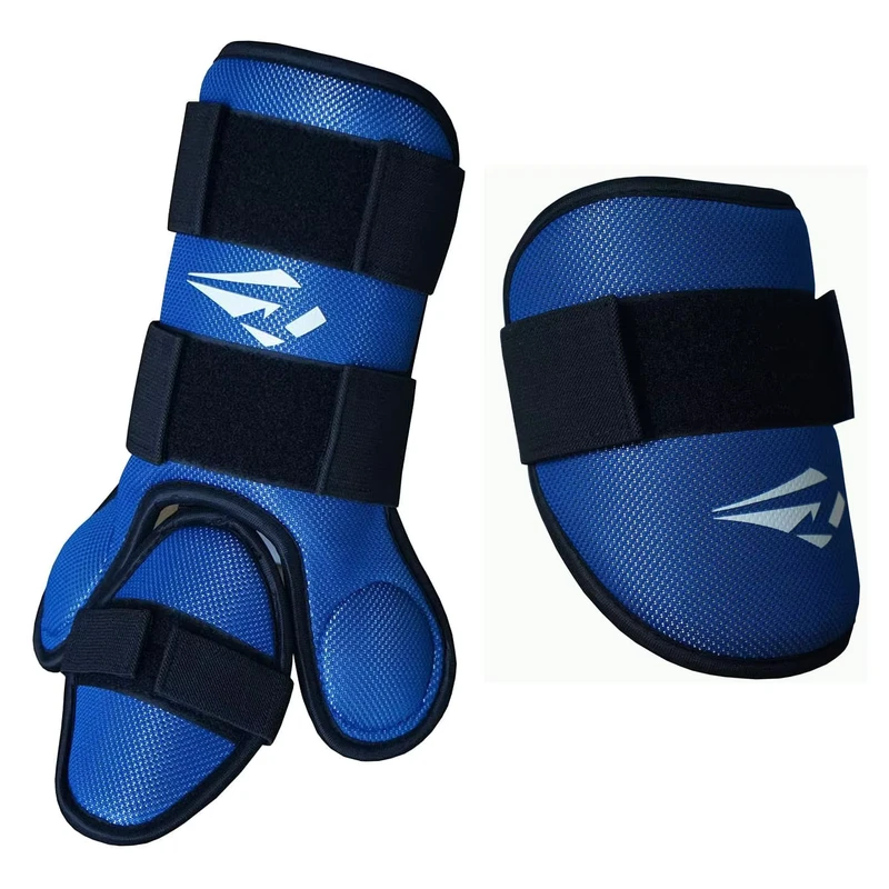 Safety Batters Baseball Unisex Foot Protector Hitters Softball Foot Guard Protector Elbow Guard Blue Include Leg Elbow