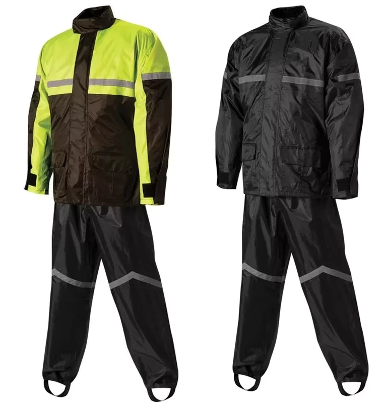 Safety Clothing Manufacturer Customized Hi Visibility Yellow Waterproof Motorcycle Riding Rain Suit