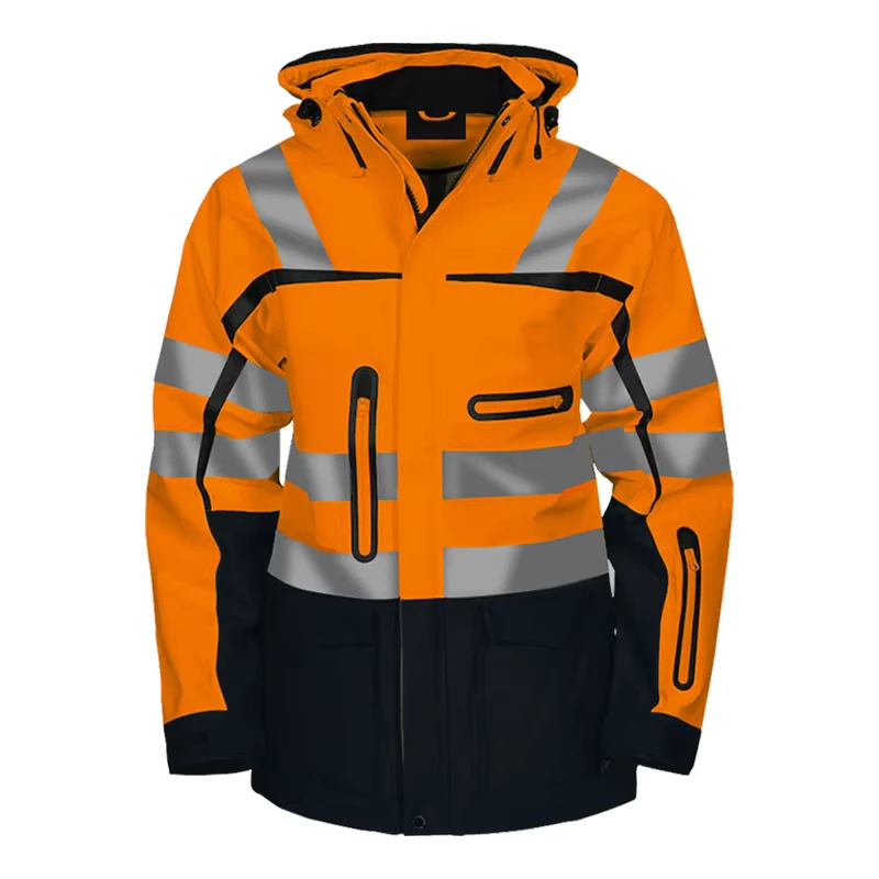Safety Clothing Workwear Jacket Waterproof Hi Vis Safety Reflective Jackets for Men