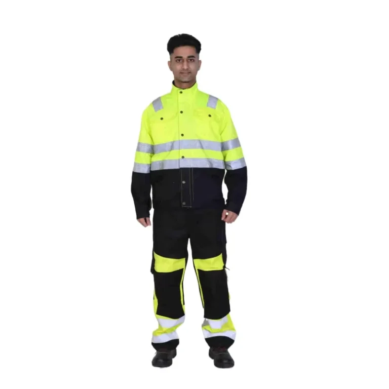 Safety-Equipment-Industrial-Construction-Cotton-Hi-Vis-FR-Overalls-ANSI-Class-2-Waterproof-Work-Uniforms-Coverall