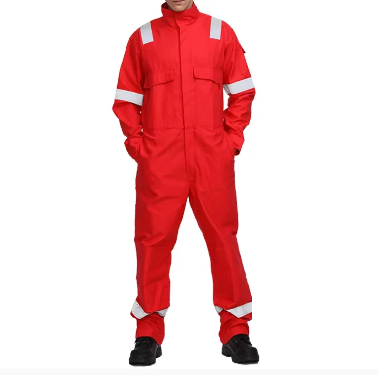 Safety-FRC-Coverall-Flame-Resistant-Nomex-Hi-Vis-Red-FR-Coverall-With-Fire-Retardant-Reflective-Tape
