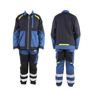 Safety Mining Rip Stop Workwear Reflective Strips Workshop Suits Unisex Machining Tear Resistant Work Clothes