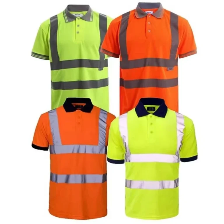Safety-Polo-Shirt-High-Visibility-Short-Sleeve-Shirt-Two-Tone-Worker-Construction-Polo-T-shirts-With-Reflective-Stripes