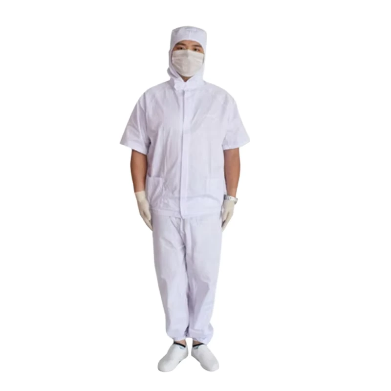 Safety Polyester Breathable Dust proof Anti Static Level D Protection Cooking Coveralls Lab Made Heat