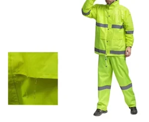 Safety Raincoat Reflective Jacket Hi Vis Rain Suit