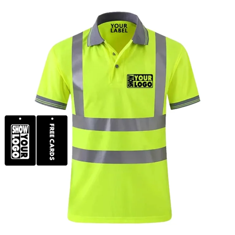 Safety-Reflective-Shirt-Color-Contrast-Security-Safety-Green-Hi-Vis-Polo-Shirts-Short-Sleeve-Custom-Your-logo-Print
