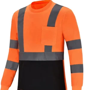 Safety T Shirt Reflective High Visibility Hi Vis Long Sleeve T Shirt