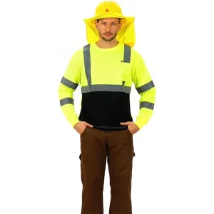 Safety T Shirt Reflective High Visibility Hi Vis Long Sleeve T Shirt