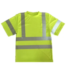 Safety T-shirt Reflective Yellow Dry High Visibility Reflective Safety T-shirt Construction T Shirt Custom