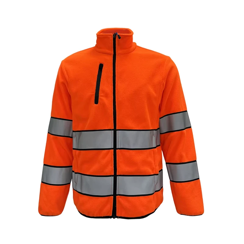 Safety Use Hi Vis Orange Polyester Workwear Engineered for Visibility Safety