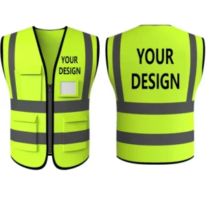 Safety Vest with High Visibility Reflective Tape Customizable Workwear From Factory Supply Certified Work Use