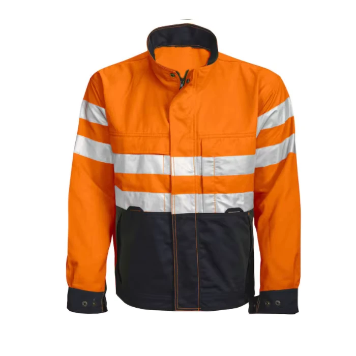 Safety Work Uniform Anti-static Protective Reflective Tape Hi Vis Workwear Thick Work Softshell Jackets