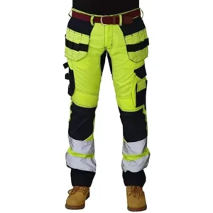 Safety Worker Pants Two Color Reflective Tape Trousers Winter Working Cloths Work Safety Highly Pants