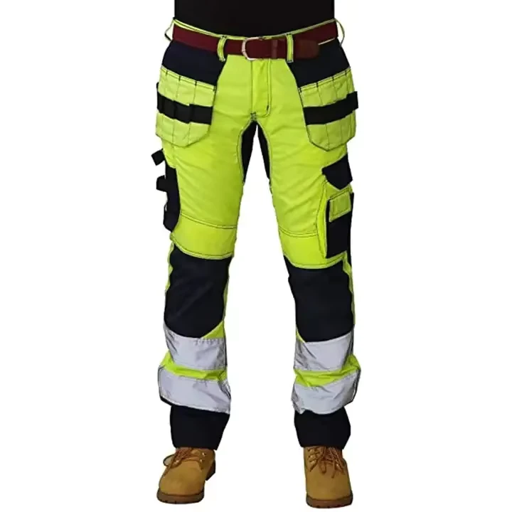 Safety Worker Pants Two Color Reflective Tape Trousers Winter Working Cloths Work Safety Highly Pants